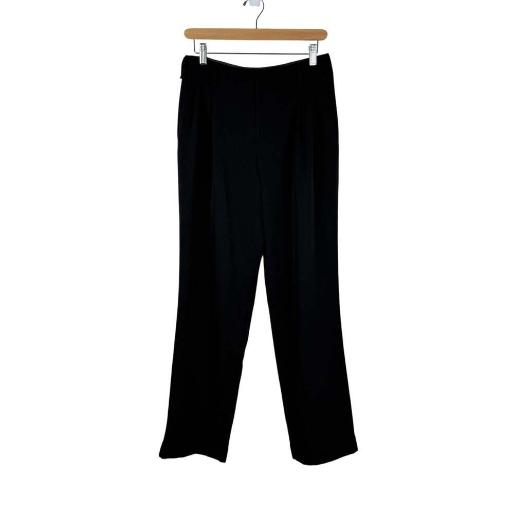 Vintage Ralph Lauren Collection Wool Tailored Trousers Black Size 4 Purple Label